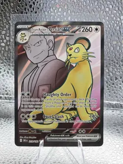 Pokemon TCG Team Rockets Persian EX Full Art 219/182 Destined Rivals Ultra Rare - Image 1