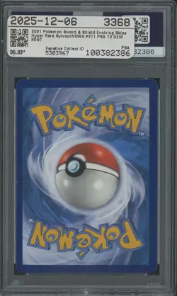 2021 Pokemon SWSH Evolving Skies Secret #211 FA Sylveon VMAX PSA 10 GEM MINT - Image 2