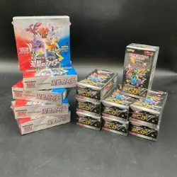 Lot of (8) Pokemon Shiny Star V Booster Box s4a w/ 5x Matchless Fighter Boxes - Image 1