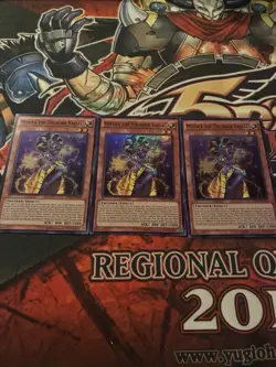 yugioh- 3x Mithra The Thunder Vassal OTS Pack 2 Super Rare NM - Image 1