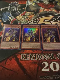 yugioh- 3x Mithra The Thunder Vassal OTS Pack 2 Super Rare NM - Image 2