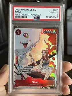 Nami Gift Collection 2023 OP01-016 One Piece Promo Foil PSA 10 Gem Mint - Image 1