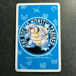 S2591 Nidoqueen 3 of Hearts Blue Blastoise Deck Playing Poker Card Pokemon - Image 2