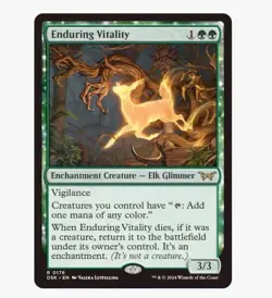 Enduring Vitality - Duskmourn (DSK) - MTG Rare #176 | Regular Card - Image 1
