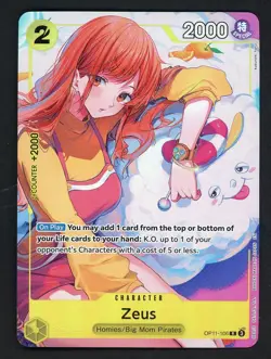 #3 One Piece English OP-11-106 Zeus Alternate Art Bandai Card Game Fest - Image 1