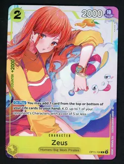 #2 One Piece English OP-11-106 Zeus Alternate Art Bandai Card Game Fest - Image 1