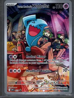 Team Rocket's Wobbuffet 203 Sv: Scarlet & Violet Promo Cards Holo - NM - Image 1