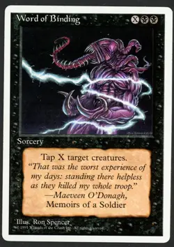 ***Words of Binding*** MTG Alternate 4th Edition Magic Kid Icarus - Image 1