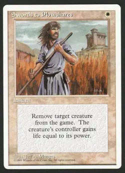 ***Swords to Plowshares*** MTG Alternate 4th Edition Magic Kid Icarus - Image 1