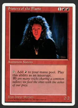 ***Sisters of the Flame*** MTG Alternate 4th Edition Magic Kid Icarus - Image 1