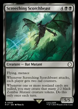 Screeching Scorchbeast - Universes Beyond: Fallout #0049 MTG Magic The Gathering - Image 1