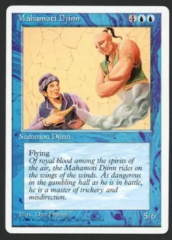 ***Mahamoti Djinn*** MTG Alternate 4th Edition Magic Kid Icarus - Image 1