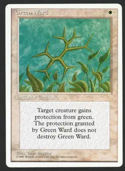***Green Ward*** MTG Alternate 4th Edition Magic Kid Icarus - Image 1
