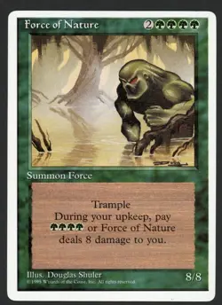 ***Force of Nature*** MTG Alternate 4th Edition Magic Kid Icarus - Image 1