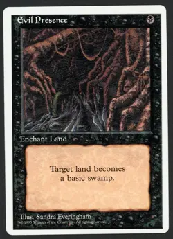 ***Evil Presence*** MTG Alternate 4th Edition Magic Kid Icarus - Image 1