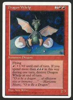 ***Dragon Whelp*** MTG Alternate 4th Edition Magic Kid Icarus - Image 1