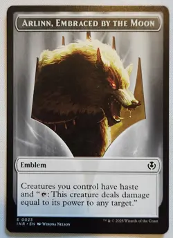 MTG Magic [x1] Arlinn, Embraced by the Moon x1] Emblem Innistrad Remastered M/NM - Image 1