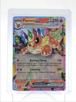 FLAREON EX 2025 POKEMON PRISMATIC EVOLUTIONS DOUBLE RARE 014/131 Q5542 - Image 1
