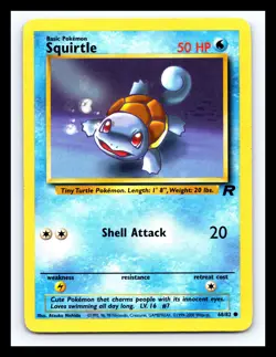 💥 Squirtle # 68/82 | Team Rocket Set | Vintage Pokemon 2000 TCG | - Image 1