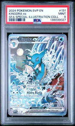 2024 POKEMON SVP EN-SV BLACK STAR PROMO #131 KINGDRA EX PSA 9 - Image 1