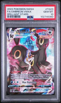 Umbreon VMAX PSA 10 Pokemon Brilliant Stars TG23 English Trainer Gallery 2022 - Image 2