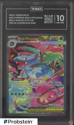 2025 Pokemon MEG EN Special Illustration Rare #177 Mega Venusaur ex TAG 10 - Image 1
