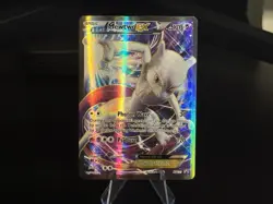 Mewtwo EX XY125 Full Art Black Star Promo Holo Pokemon Card Full Art Rare LP - Image 1