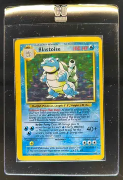 1999 Pokemon Game Blastoise Holo Rare #2/102 - Image 1