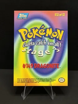 Pokemon Topps Foil Dragonite #149 E12 of 12. - Image 2