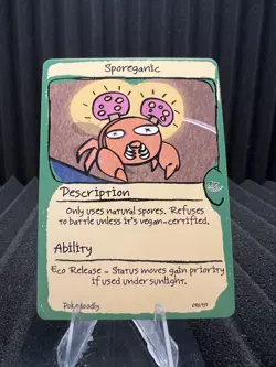 Sporeganic (Paras) #46 - First Edition First Print PokeDoodly Fan Art - Pokemon - Image 1