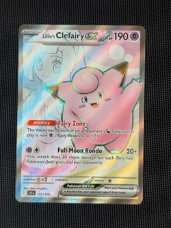 Pokemon: Lillie's Clefairy ex - 173/159 - SV09: Journey Together (JTG)Ultra Rare - Image 1