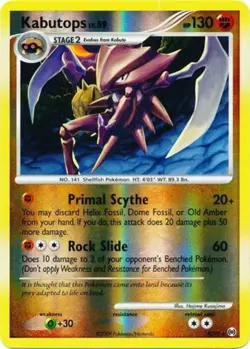 Moderately Played Kabutops - 4/99 - Holo Rare - Reverse Holo Pokemon Arceus - Image 1
