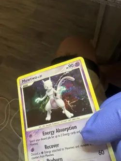 Mewtwo 9/100 Majestic Dawn Holo Pokemon TCG 2008 - NM Swirl, Lite Bleed - Image 3