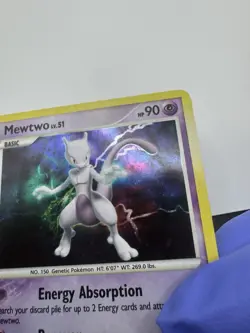 Mewtwo 9/100 Majestic Dawn Holo Pokemon TCG 2008 - NM Swirl, Lite Bleed - Image 4