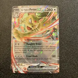 Pokemon TCG Team Rocket's Persian EX 150/182 Double Rare Destined Rivals - Image 1