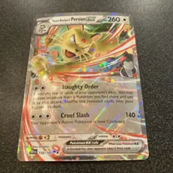 Pokemon TCG Team Rocket's Persian EX 150/182 Double Rare Destined Rivals - Image 2