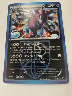 Pokemon TCG BW Plasma Freeze Hydreigon Holo Rare 78/116 HP 150, LP - Image 3