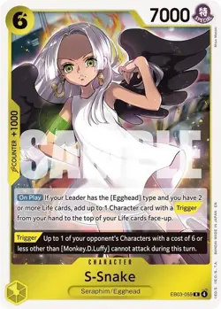 S-Snake EB03-059 Extra Booster: One Piece Heroines Edition Foil - Image 1