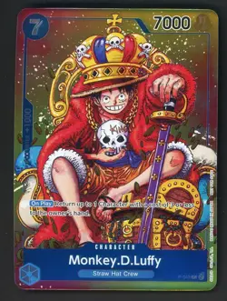 #4 One Piece English P-043 Monkey D. Luffy Convention Exclusive Foil Promo - Image 1