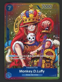 #6 One Piece English P-043 Monkey D. Luffy Convention Exclusive Foil Promo - Image 1