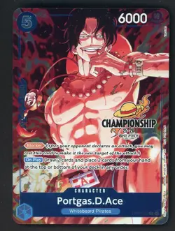 One Piece English OP07-053 Portgas D. Ace Championship 25-26 Celebration Pack - Image 1