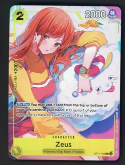 #1 One Piece English OP-11-106 Zeus Alternate Art Bandai Card Game Fest - Image 1