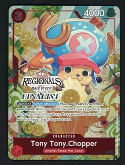 One Piece English OP01-015 Tony Tony Chopper Offline Rgionals Finalist - Image 1