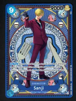 One Piece English OP-06-119 Sanji Special Alternate Art SP Blue - Image 1