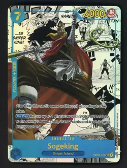 One Piece English OP03-122 Sogeking Manga Alternate Art - Image 1