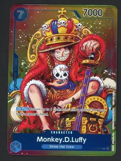 #2 One Piece English P-043 Monkey D. Luffy Convention Exclusive Foil Promo - Image 1