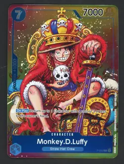 #3 One Piece English P-043 Monkey D. Luffy Convention Exclusive Foil Promo - Image 1