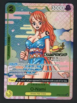 One Piece English OP06-101 O-Nami Championship 25-26 Event Pack - Image 1