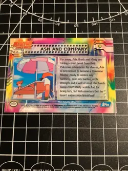 Ash And Company 1999 1st Print Topps Holo Foil #9 Pokemon Card - Image 2
