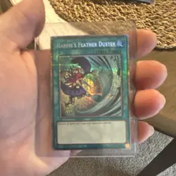 Yu-Gi-Oh! TCG Harpie's Feather Duster Spell Card Konami Holo Card Stock Standard - Image 1